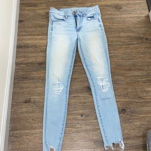Mid rise skinny american eagle jeans